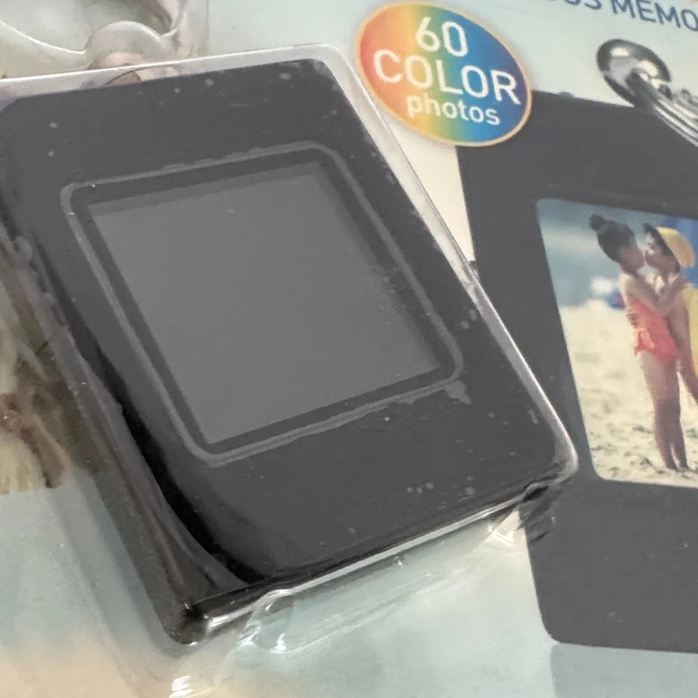 Black Digital Photo Keychain. New.